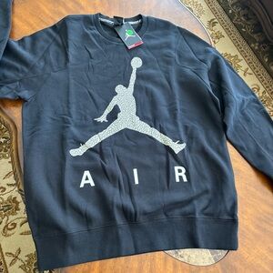 Jump Black Crewneck Men's Sweater